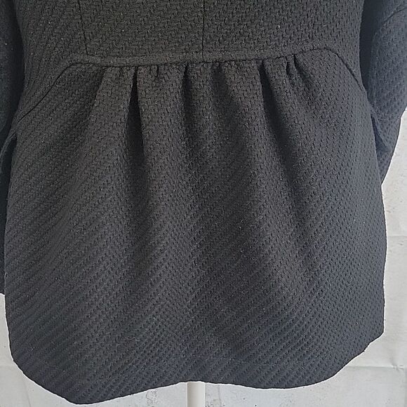 Billabong peacoat tailored basketweave in black Women's Size M - Picture 9 of 15